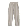 thumbnail image 4 of Afdoent Pants For Men Spring Fall Casual Pants Loose Splicing Personality Design Sports Outdoor Men's Wear Light Mature Loose Fit, 4 of 9