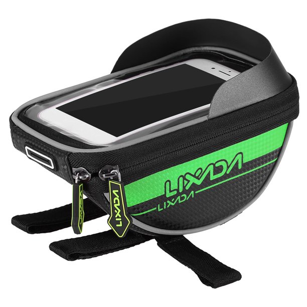 Lixada Ciclismo Bicicleta Bicicleta Bolsa Tubo superior Bolsa de manillar Pantalla táctil Soporte pa Lixada Alforja de bicicleta