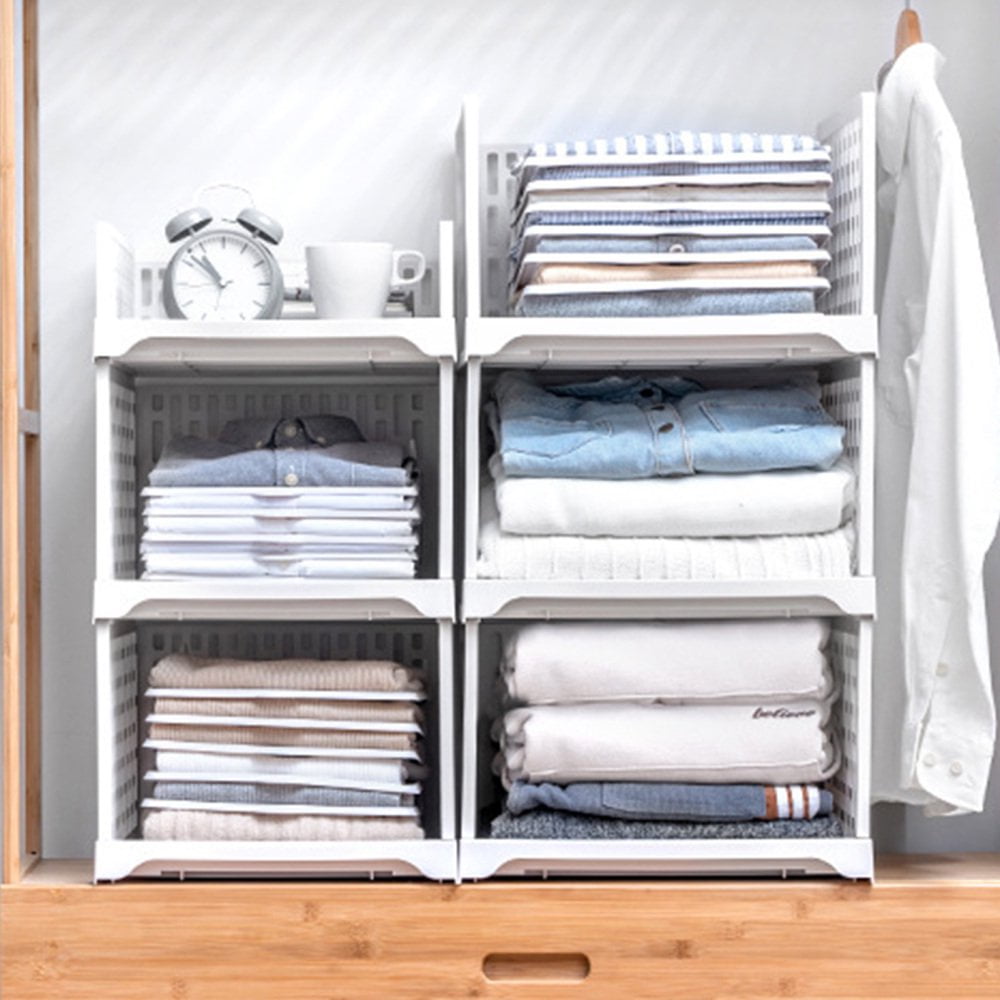Wardrobe storage layered partition sale