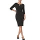 thumbnail image 1 of Vestido de tubo con cremallera para mujer Inspire Chic, vestido de trabajo XL negro, 1 of 6