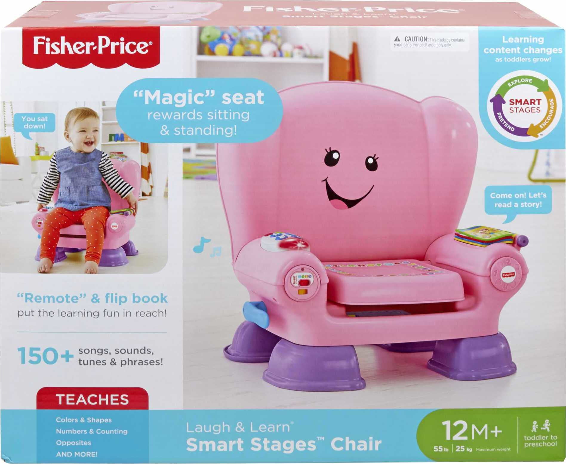 Fisher-Price Laugh and Learn Smart Stages Chair, Pink - 3