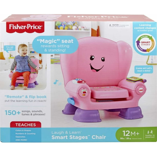 Fisher-Price Laugh & Learn Smart Stages Chair Electronic Learning Toy for Pink - Walmart.com