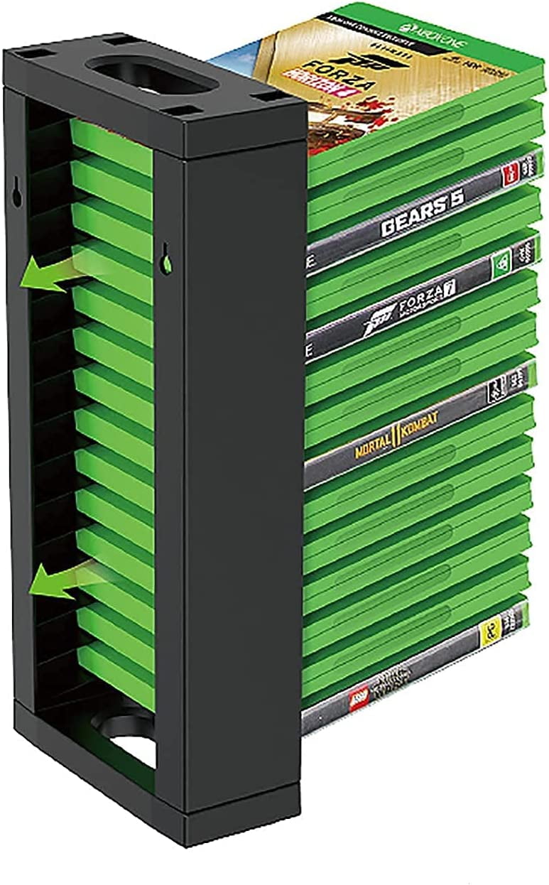 Xbox Game Case Storage Wall Mount, Xbox One Game Holder Wall Mount for Xbox Series X/S Games PS5