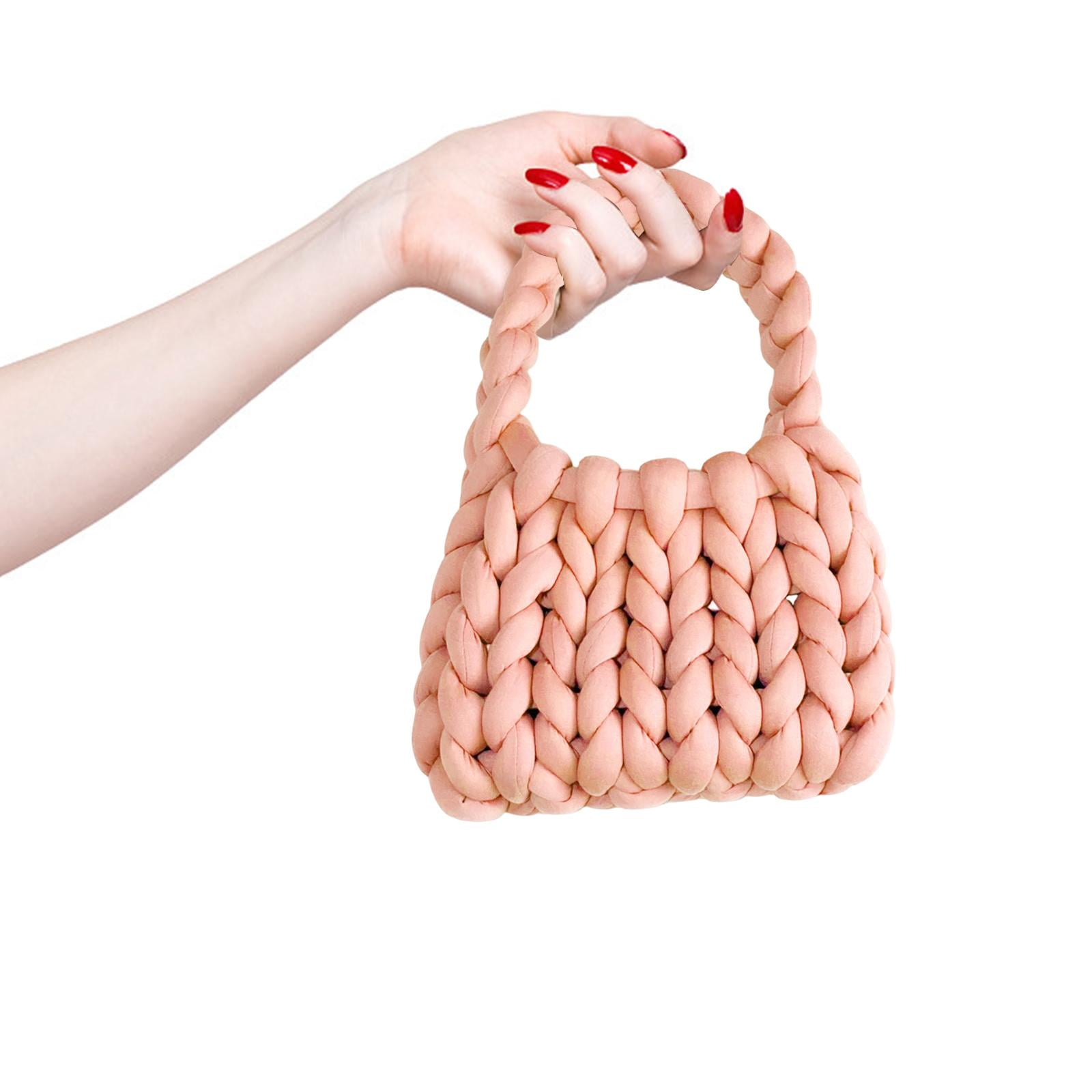 Women Crochet Bag Handbag Satchel Casual Shoulder Bag for Travel Summer