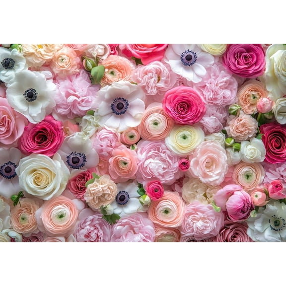 Pastel Ranunculus & Anemone Flower Bulb Mix – 50 Premium Bulbs for Planting | Light Colors | Easy to Grow Perennials for Garden Beds, Pots & Borders