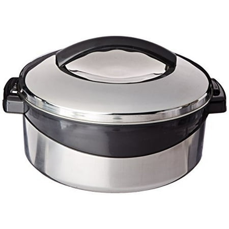 Emerilware Steel Casserole (Milton Regent Hot Pot Insulated Casserole Keep Warm/Cold Upto 4-6 Hours, Full Stainless Steel, 2.5)