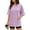 Light purple, variant on MOYIKO Oversized T Shirts for Women Half Sleeve Crewneck Loose Fit Tees Summer Tops with Pockets