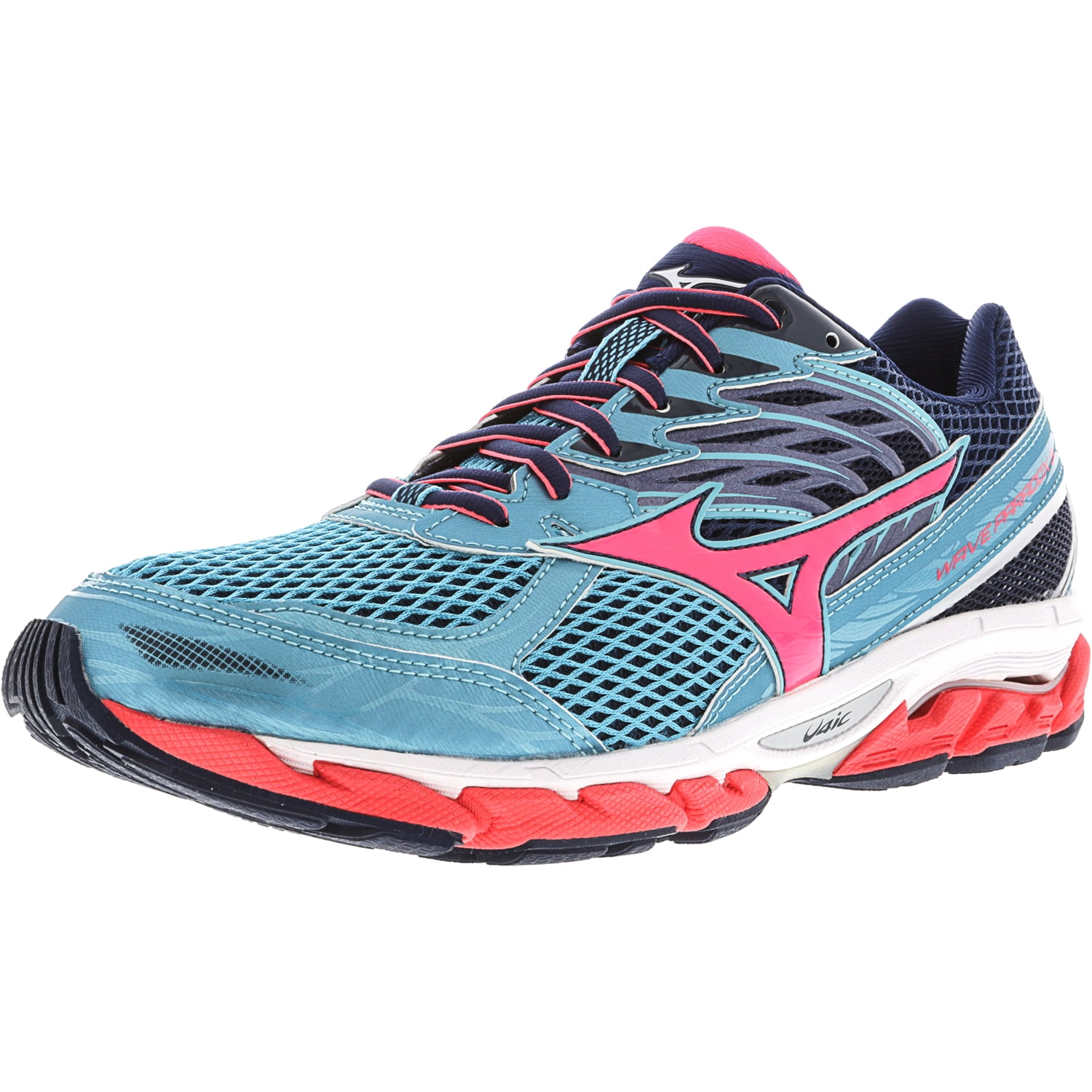 Mizuno Women's Wave Paradox 3 Light Blue / Pink Navy Ankle-High Running ...