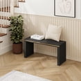 thumbnail image 5 of 35-Inch Bamboo Dining Bench, Indoor Long Bench for Living Room, Hallway, or Bedroom, Outdoor Use, 5 of 7