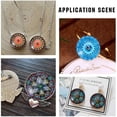 thumbnail image 3 of PH 140pcs 18mm Glass Dome Cabochons Floral Glass Flat Back Cabochons for Bracelet Pendant Necklace Cufflinks Rings Jewelry Making Colorful, 3 of 6