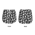 thumbnail image 3 of Susaid Panda1 Print Women's High Waisted Running Shorts Quick Dry Athletic Gym Track Workout Shorts Zip Pocket-X-Large, 3 of 7
