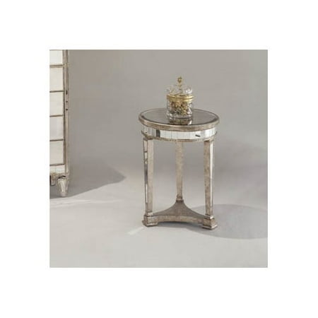 Willa Arlo Interiors Roehl Mirrored Round End Table In Antique Willa Arlo Interiors Roehl Mirrored Round End Table In Antique Silver