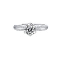thumbnail image 3 of Anillo Xtellar De Compromiso 925 Plata Mujer Moissanite Joyeria Fina plateado, 3 of 4