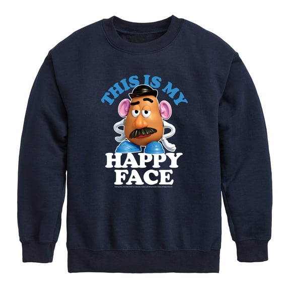 Toy Story - This Is My Happy Face - Toddler And Youth Crewneck Fleece Sweatshirt