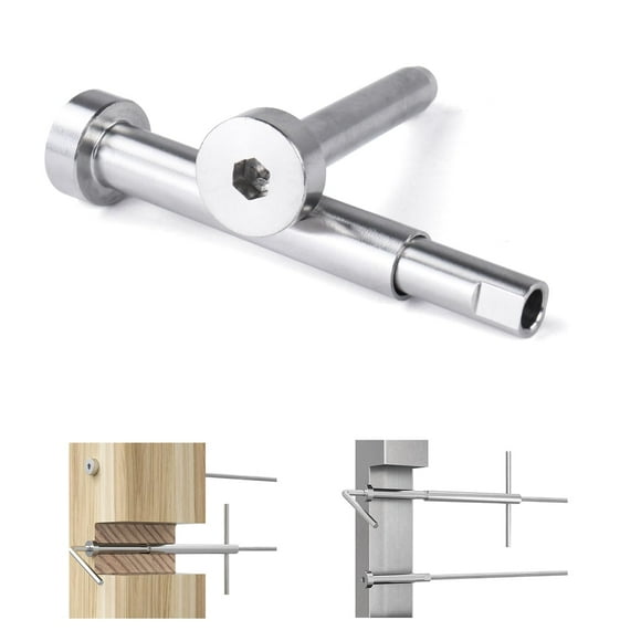 [Patente] Muzata Paquete De 20 Kit De Barandilla De Cable Invisible De 3/16" Hardware Receptor Invisible Swage Stud End Para 2""X2"" 4""X4"" Poste De Metal De Madera T316 Sistema De Barandilla De Cabl