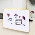 thumbnail image 4 of Kripyery Magnetic Whiteboard with Bracket Pens Double Sides Erasable Memo Notice Message Presentation Students Teachers Dry Erase White Board School Supplies, 4 of 8