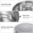 thumbnail image 4 of WHAMVOX 5 Sets Induction Cooker Pan Sets Stainless Steel Round Cooking Kitchen Cookware, 4 of 8