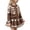 Coffee, variant on Two Piece Sweater Skirt Set for Girls Fall Winter Clothes Knitted Sweater Skirt Set