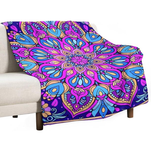 Manta de rayas de arcoíris, manta abstracta de sarga de franela, acogedora, cálida y ligera, manta de felpa, manta cálida para todas las estaciones, para cama, sofá, regalo de 30 x 40 pulgadas