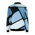 thumbnail image 4 of Chaquetas y abrigos casuales sin capucha de manga larga para mujer, chaqueta tipo cárdigan con bolsillo estampado, chaqueta con cremallera, abrigo casual de manga larga, abrigo de poliéster para mujer, 4 of 5