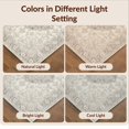 thumbnail image 7 of Design&I 8'x10' Washable Area Rug Beige Traditional Throw Motif Ornate Framing Vintage Abstract for King Size Bedroom, Under Bed, Sleek Flatweave Pet Friendly, 7 of 7