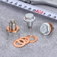 thumbnail image 5 of M12x1.5 Magnetic Oil Drain Plug,28mm Length with Copper Crush Washer, 5 of 6