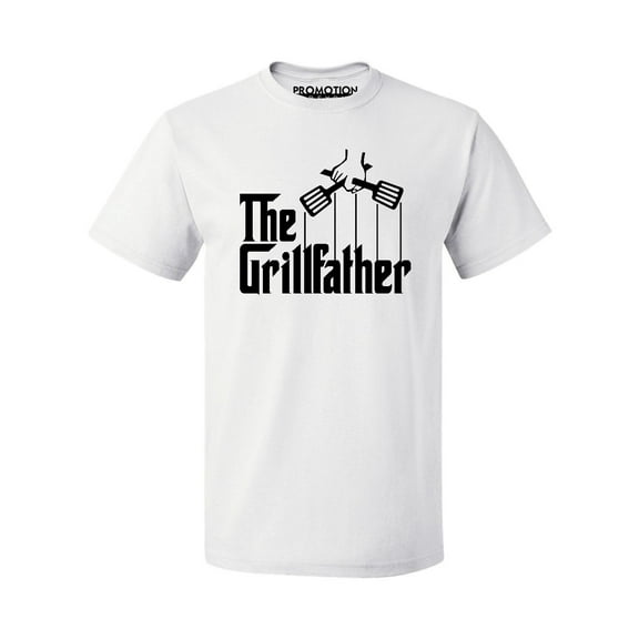 The Grillfather Funny Father's Day Gift Men's T-shirt, White, L