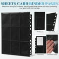 thumbnail image 4 of 50 Sheets Card Binder Pages Trading Cards Storage 11 Holes Rectangular Compact and Portable, 4 of 8