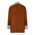 thumbnail image 5 of Patlollav Womens Coats,Winter Warm Composite Plush Button Lapel Collar Jacket Outwear, 5 of 6