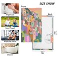 thumbnail image 6 of Yayeee 2 Pack Hand Towels for Bathroom 100% Cotton 16" x 28" Soft Absorbent Kitchen Towel, Purple Cityscape Painting, 6 of 7
