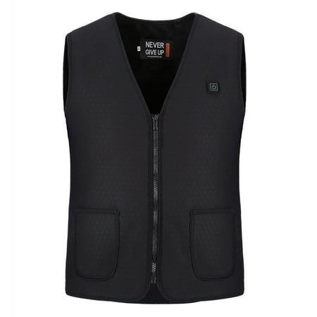 Outdoor Men Women USB Charge Heated Warm Body Breathable Vest Jacket Black USA,Heated Warm Body Breathable Vest