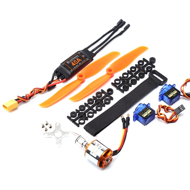 Motor Sin Escobillas Leyfeng 2300KV 40A ESC 6035 Hélice 9G Micro Servo 2 Piezas
