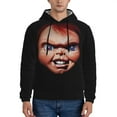 thumbnail image 2 of Lsque Chucky Pattern Casual Men's Hoodie,Hooded Sweatshirt with Kangaroo Pocket,Pullover Hoodie-X-Large, 2 of 8