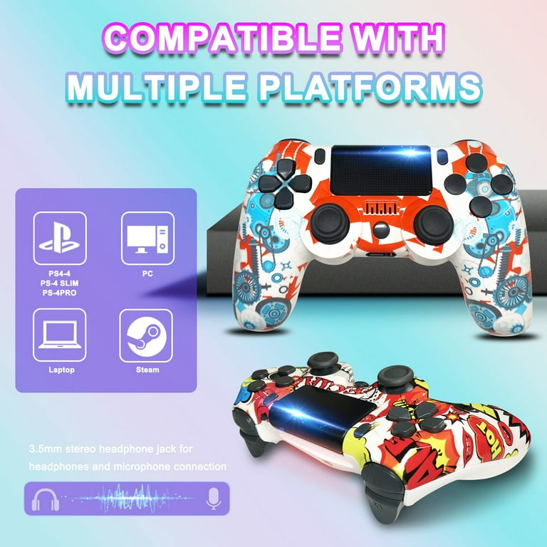 INFISU Wireless PS4 Controller, Bluetooth Gamepad for PS4