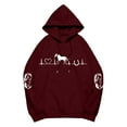 thumbnail image 4 of HLKJKLS Hoodies For Women Heartbeat Horse Printed Pullover Hoodie Fall Long Sleeve Sports Tops Western Style Red S-5Xl, 4 of 4