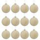 thumbnail image 2 of 12 Pcs Velvet Christmas Balls Flocked Christmas Tree Ball Ornaments Plastic Balls Xmas Decorative Hanging Ornaments Christmas Tree Decoration.36 Inch, 2 of 6