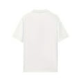 thumbnail image 4 of Women'S White "Meow" Graphic Tee - Cute Cat Illustrations, Loose-Fitting Short Sleeve T-Shirt for Spring/Summer, Casual with Round Neck, Casual Wear Tee | Playful Print Top | Comfortable Fit, 4 of 8