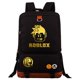 thumbnail image 1 of ROBLOX-mochila con estampado periférico para hombre y mujer, morral escolar de gran capacidad para estudiantes y adolescentes, nuevo juego dorado, 1 of 4