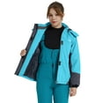 thumbnail image 6 of Wantdo Girl's Waterproof Winter Coats Hooded Ski Jacket Fleece Snow Coat Light Blue Size 8, 6 of 10