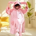 thumbnail image 4 of My Melody Winter Plush Thick Flannel Pajamas Soft Warm Comfortable Robe One Size, 4 of 7