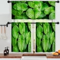 thumbnail image 3 of LALILO Kitchen Curtains and Valances Set of 3 36" Tropical Window Treatment Tiers for Window Decor, 3 of 5