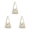 thumbnail image 3 of kurtrusly Handbag For Any Occasion Any Outfit Practical Gifts Canvas Shoulder Bag beige 3Set, 3 of 6