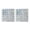 White, variant on SDFGTstore 2pcs Heat Insulation Square Shell Coasters Heatproof Cup Mat Desktop Decoration
