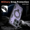 thumbnail image 4 of Decase Case for Moto G 5G (2025), Shockproof Magnetic Phone Case with Ring Stand,Wireless Charging Compatible,Purple, 4 of 6