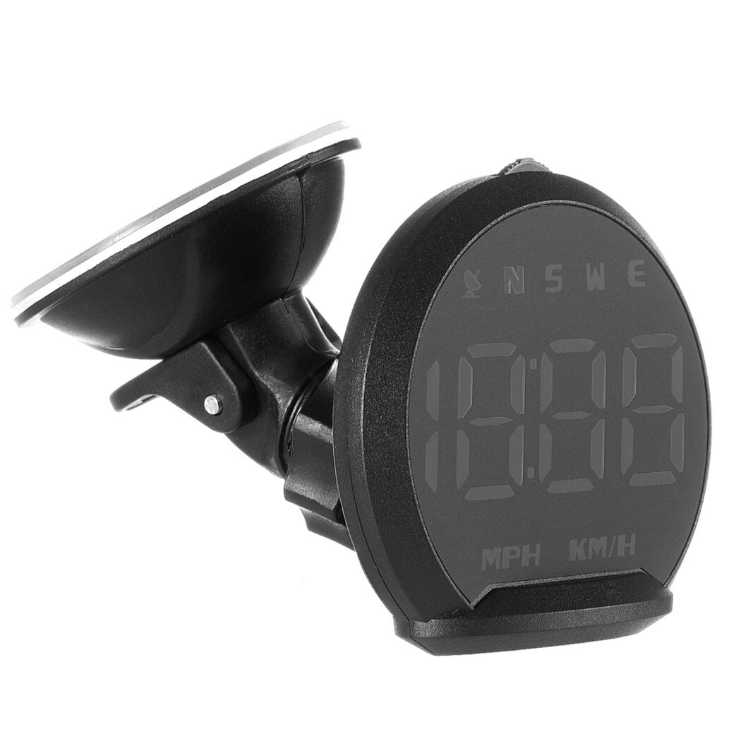 GPS Speedometer, LED Head Up Display for Cars, Digital GPS Speedometer with Compass Clock, Overspeed Alarm Fatigue Driving Reminder, USB 5V Powered Compatible with All Vehicles