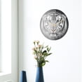 thumbnail image 3 of Reloj redondo de acrílico con diseño de tigre para colgar en la pared, para oficina, hogar y habitación, con visualización de la hora, 3 of 14