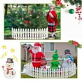 thumbnail image 4 of 24 Pcs Christmas Tree Fence White Plastic Picket Fence Decorative Border Small Garden Picket Fence Christmas Tree Fence Barrier for Dogs Weeding Party Garden Home Decorations 11.81 x 3.94 Inch, 4 of 6