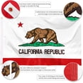 thumbnail image 6 of California State Flag 3x5 ft 210D  Durable Nylon, Embroidered CA Flag with Brass Grommets, 6 of 7