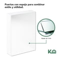thumbnail image 3 of Botiquín con Espejo para baño KingsHouse Organizador Gabinete blanco, 3 of 8