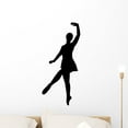 thumbnail image 1 of Black Ballet Silhouette Wall Decal by Wallmonkeys Peel and Stick Graphic (24 in H x 11 in W) WM325949, 1 of 4